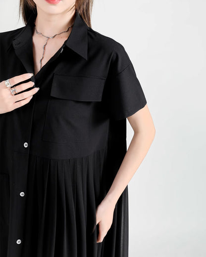 ♥ASYMMETRY SEE THROUGH SHIRT DRESS