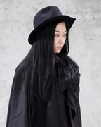 ♥WOOL FELT WIDW BRIM SOFT HAT