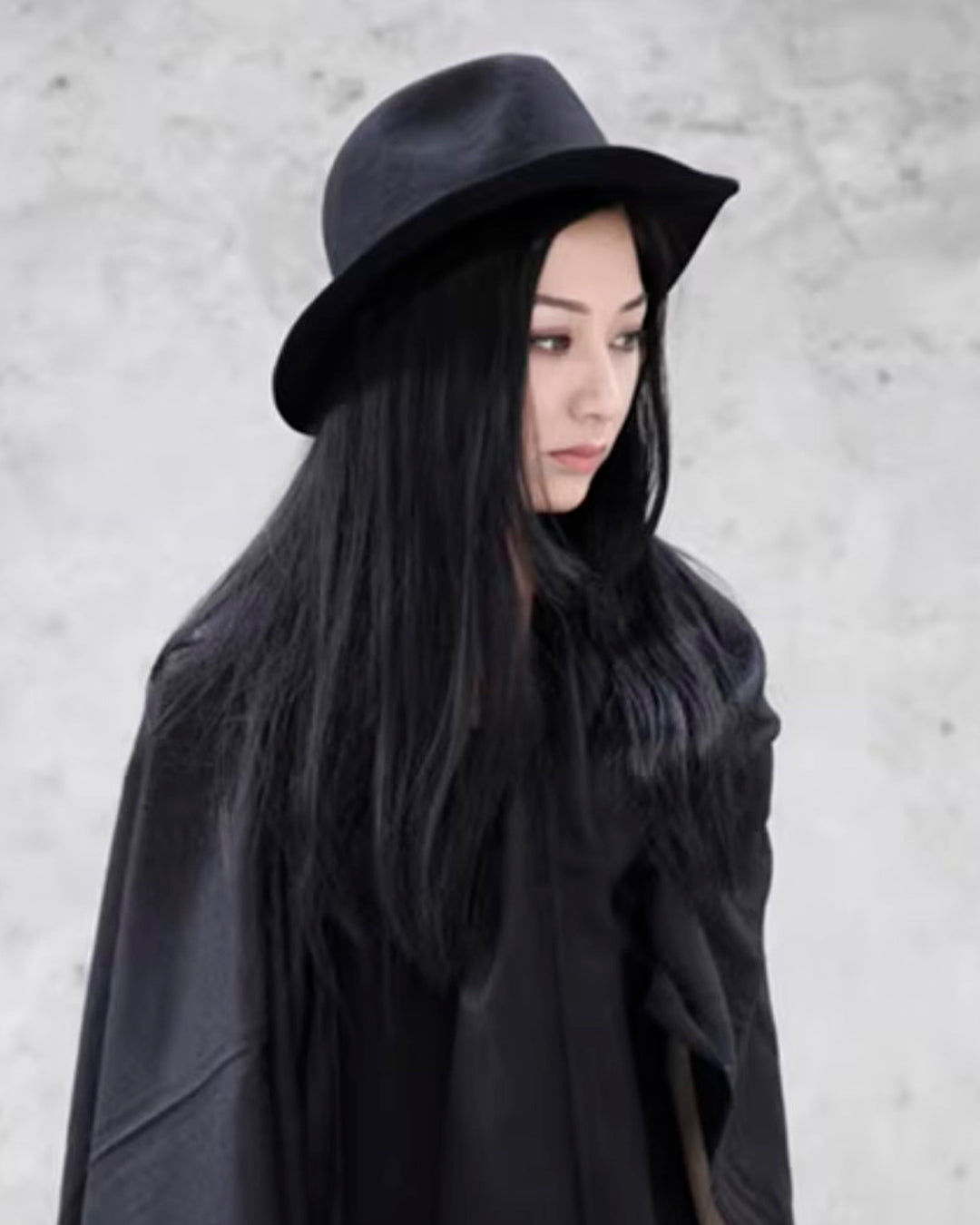 ♥WOOL FELT WIDW BRIM SOFT HAT