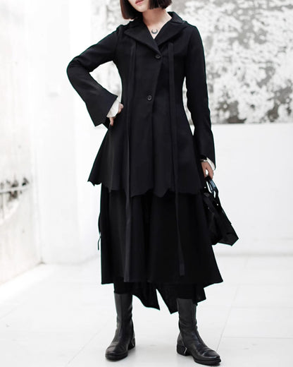 ♥CORD DECORATION WOOL SLIM JACKET