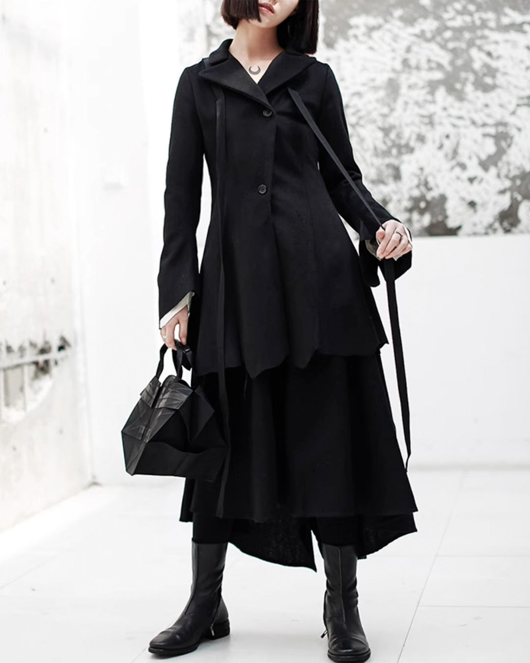 ♥CORD DECORATION WOOL SLIM JACKET