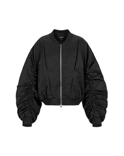 ♥VOLUMINOUS SLEEVE BOMBER JACKET