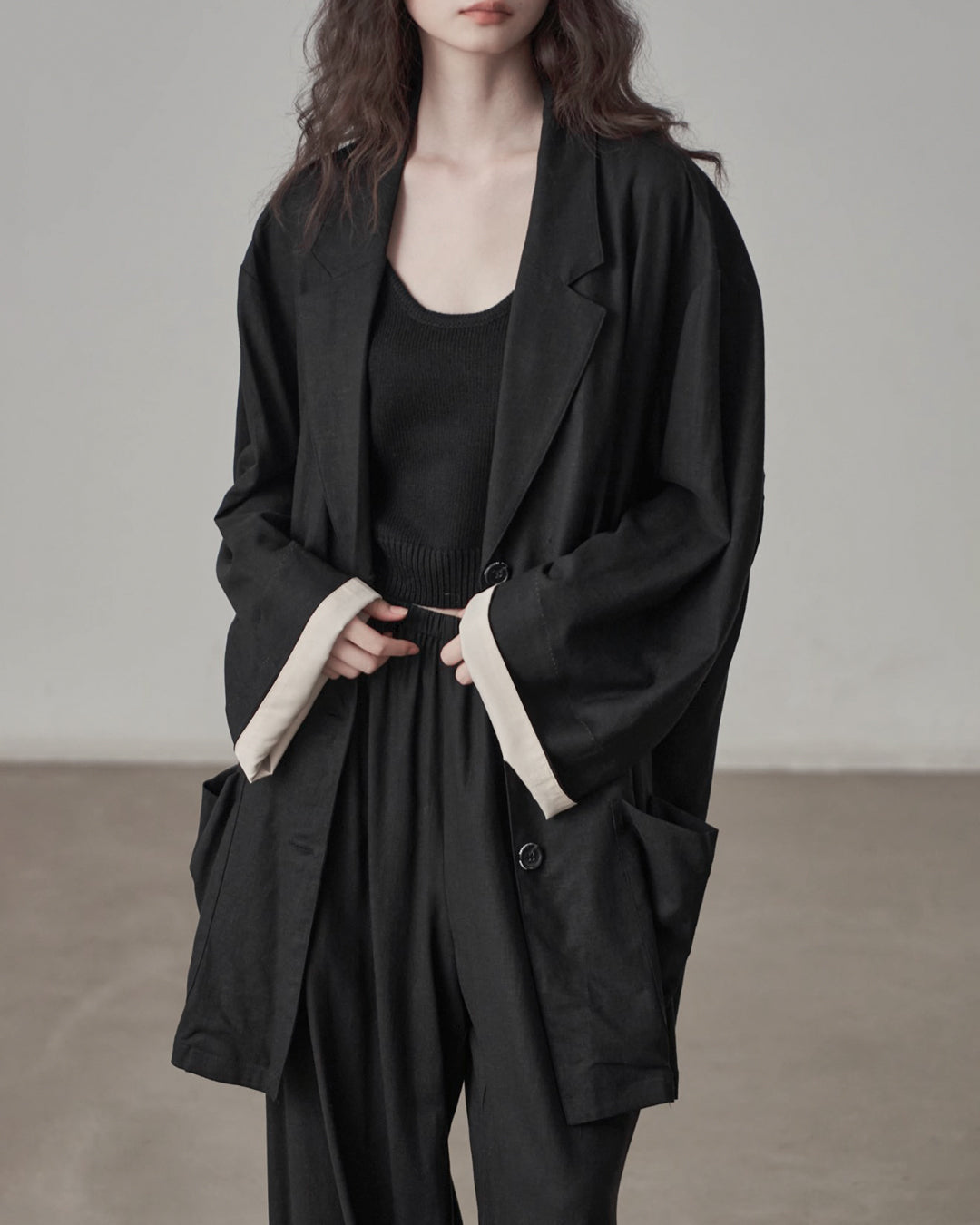 ♥OVERSIZED DROP SHOULDER  JACKET