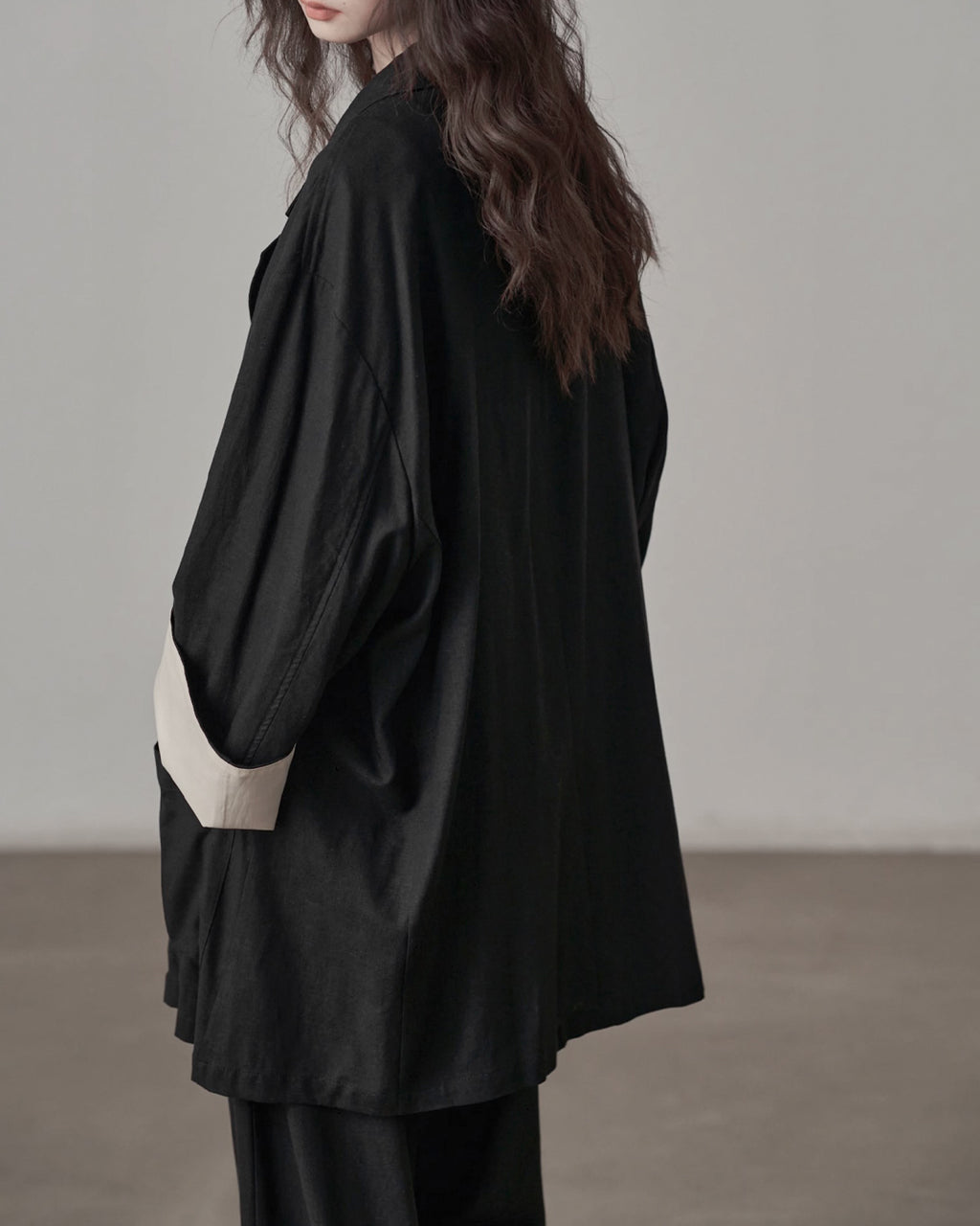 Drop Jacket ♥OVERSIZED DROP SHOULDER JACKET – Black Gravity
