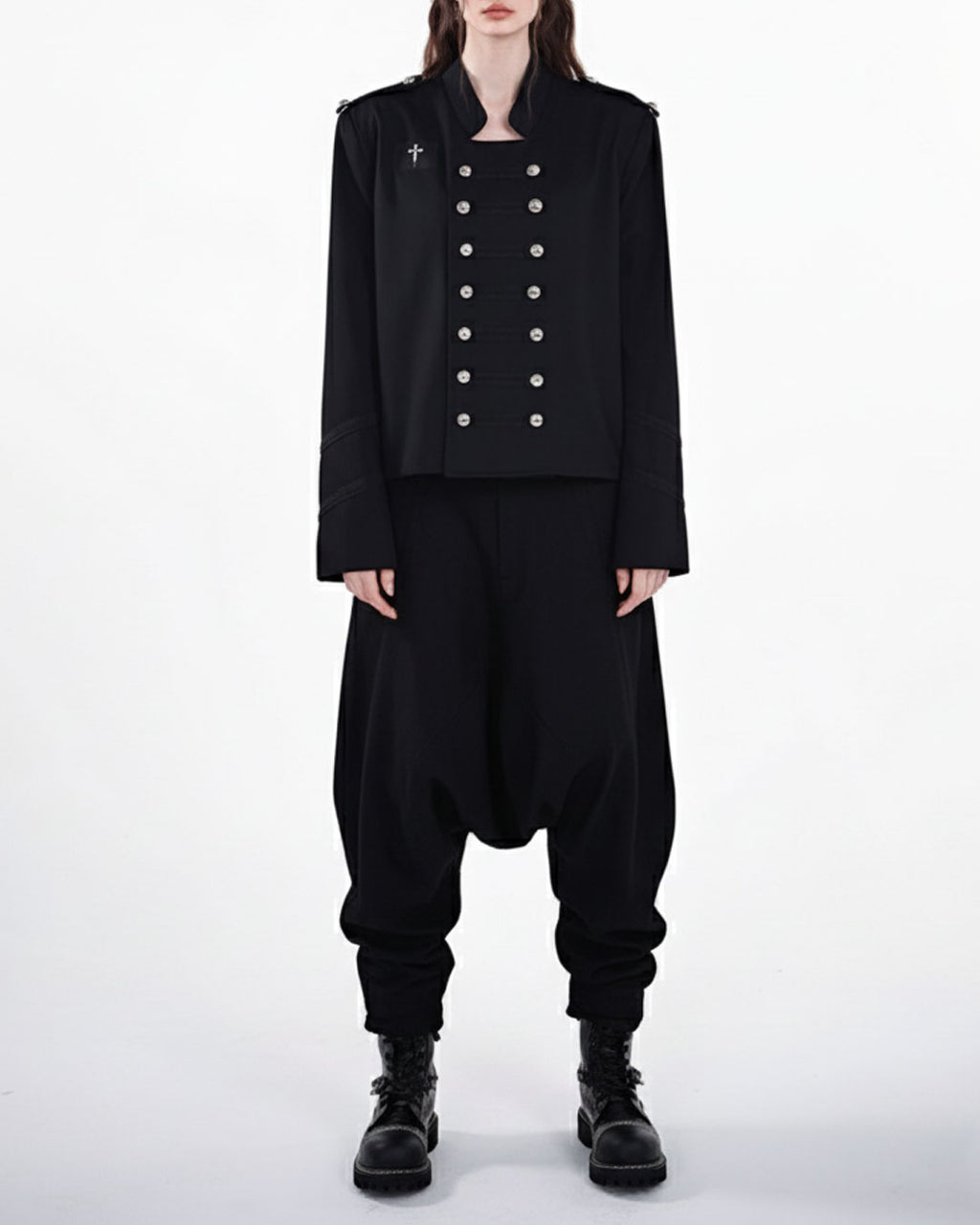 ♥MILITARY DOUBLE-BREASTED SHORT JACKET