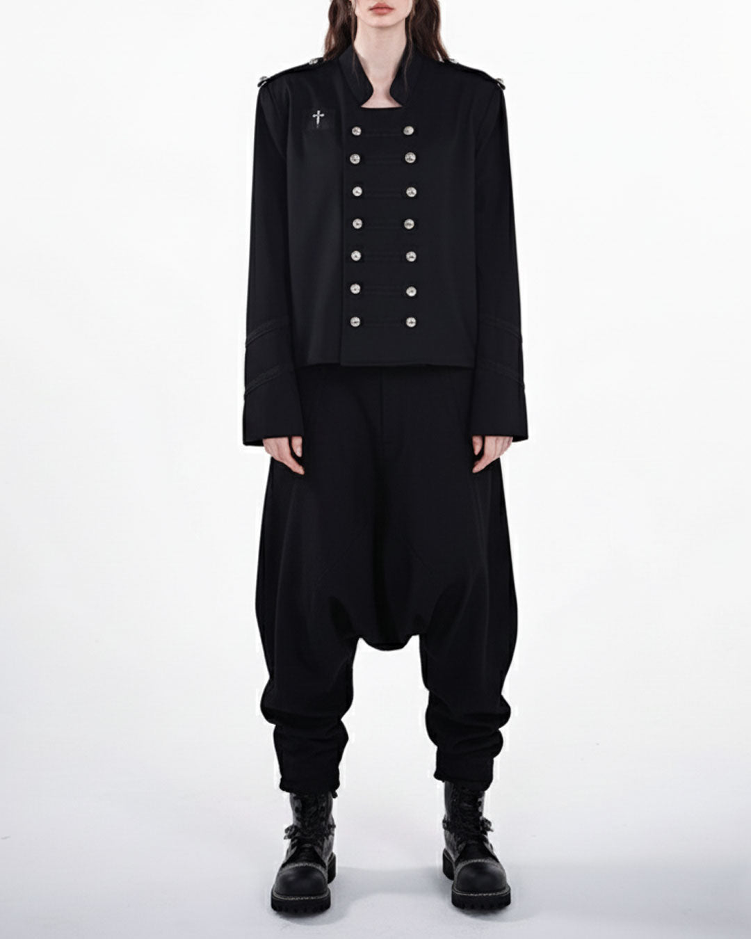 ♥MILITARY DOUBLE-BREASTED SHORT JACKET