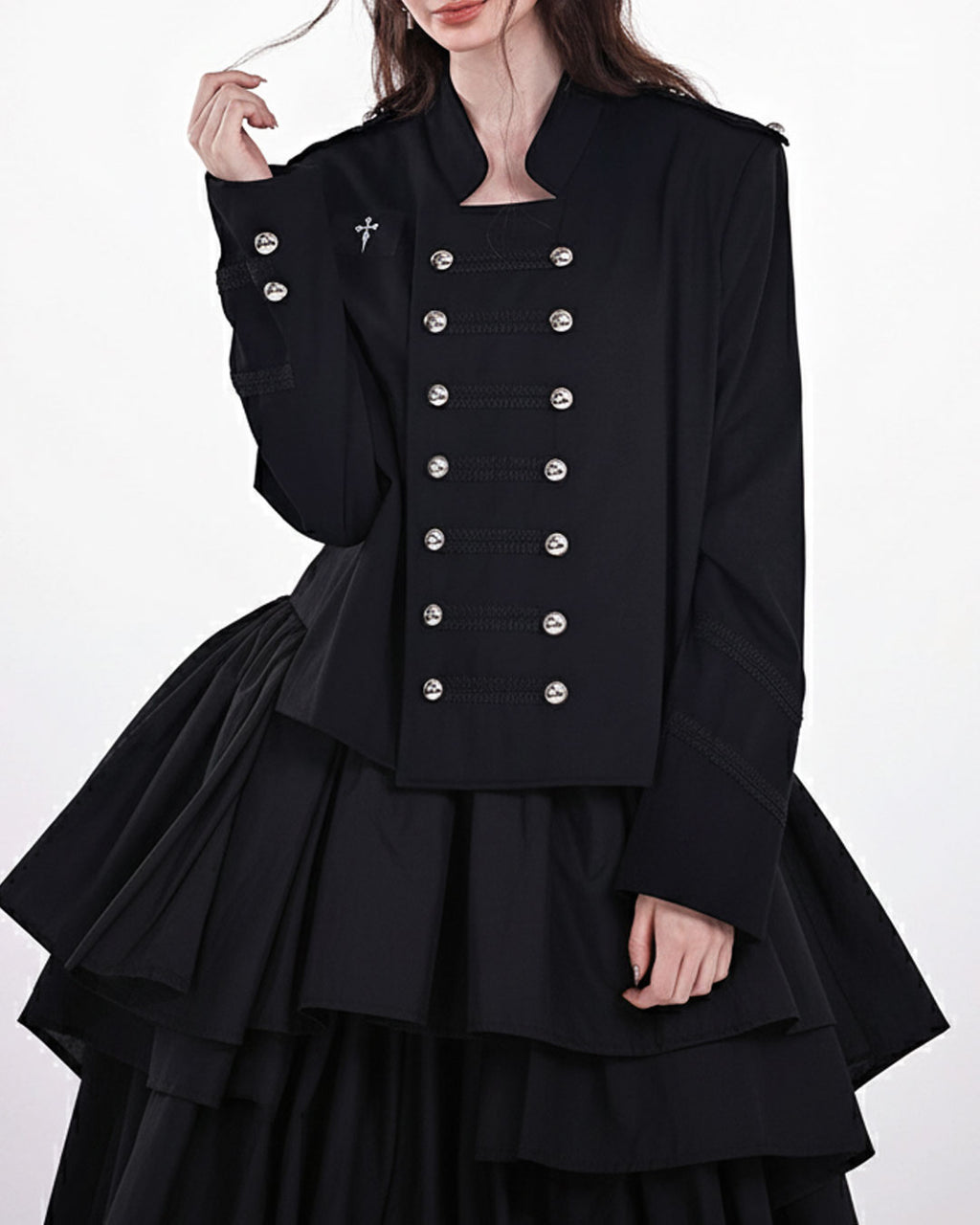 ♥MILITARY DOUBLE-BREASTED SHORT JACKET