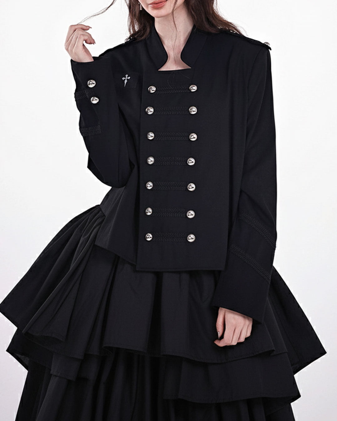 ♥MILITARY DOUBLE-BREASTED SHORT JACKET