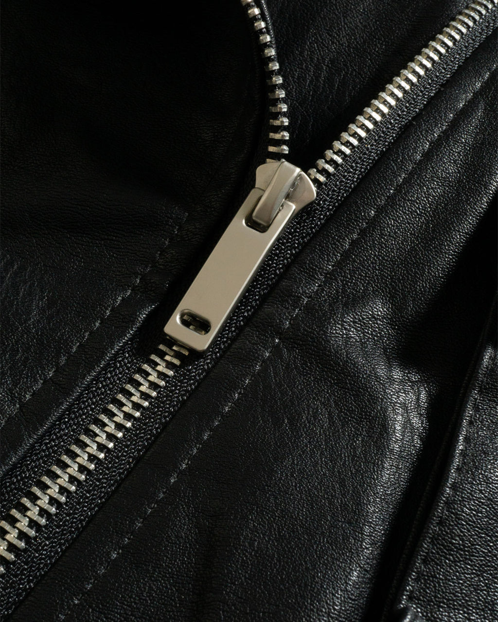 ♥ASYMMETRIC MULTI-ZIP LEATHER JACKET