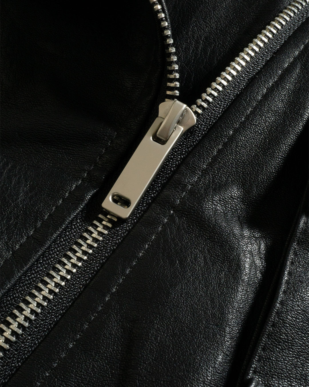 ♥ASYMMETRIC MULTI-ZIP LEATHER JACKET