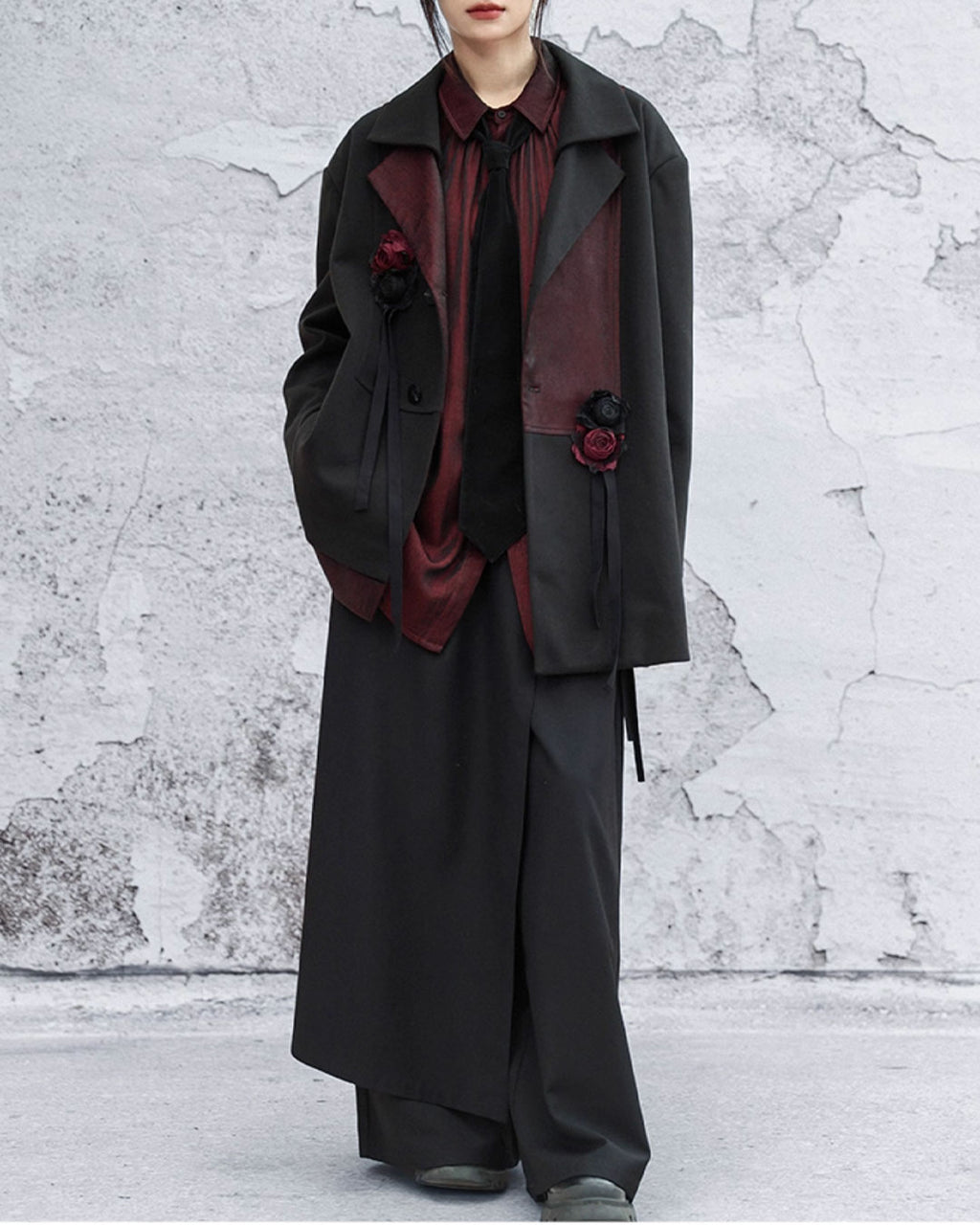 ♥ROSE PANEL CONTRAST JACKET