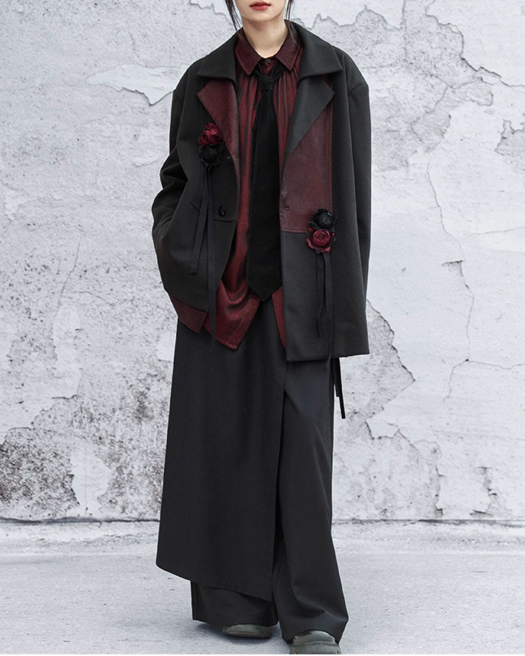 ♥ROSE PANEL CONTRAST JACKET