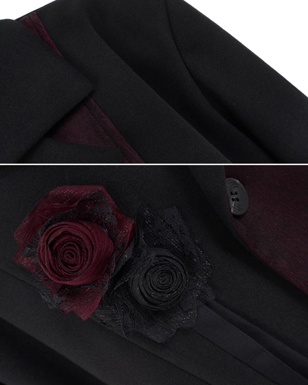 ♥ROSE PANEL CONTRAST JACKET