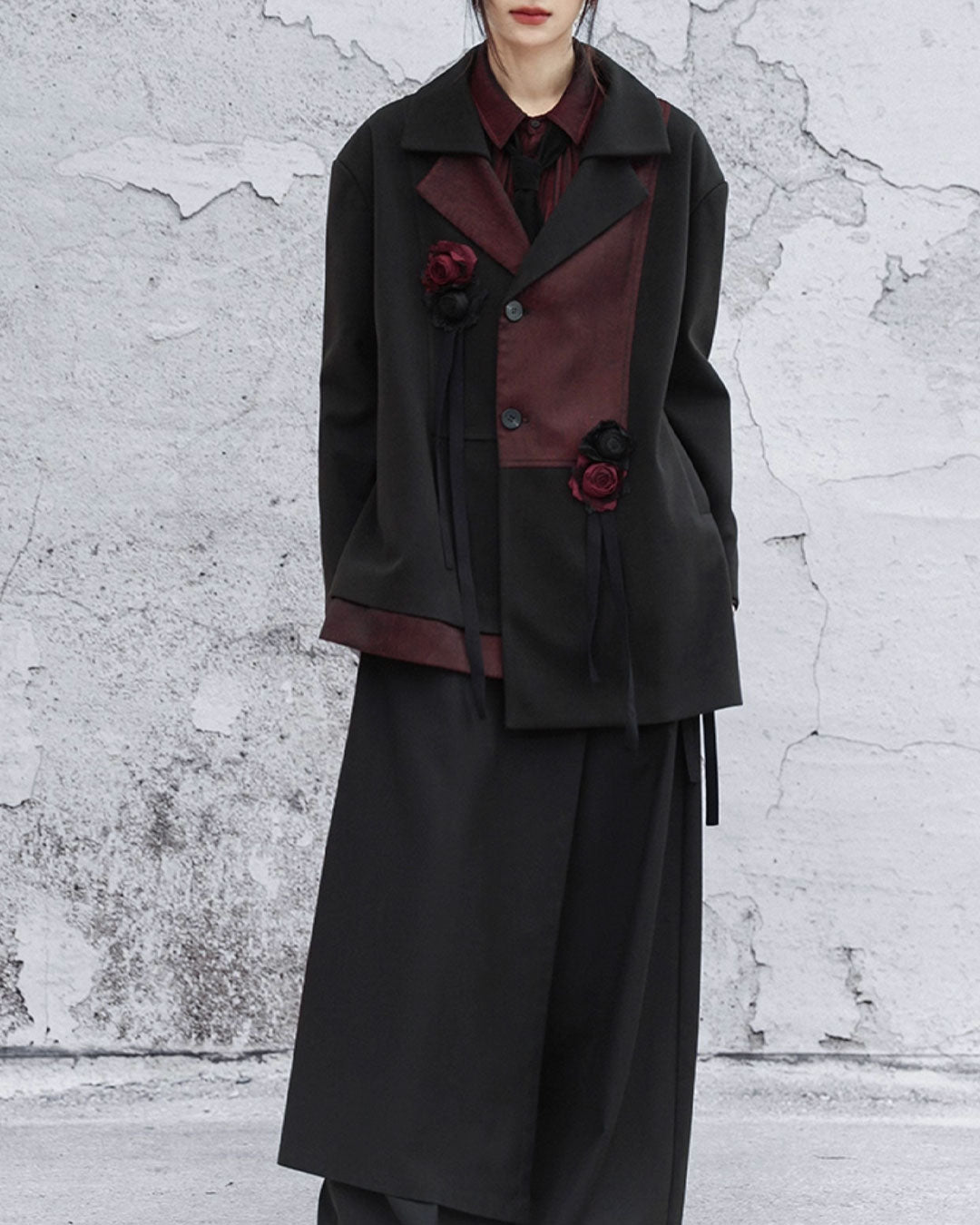 ♥ROSE PANEL CONTRAST JACKET