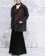 ♥ROSE PANEL CONTRAST JACKET