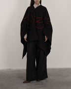 ♥SWALLOW EMBROIDERED MULTI-WAY CAPE