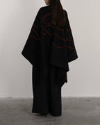♥SWALLOW EMBROIDERED MULTI-WAY CAPE