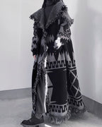♥NATIVE PATTERN PONCHO COAT