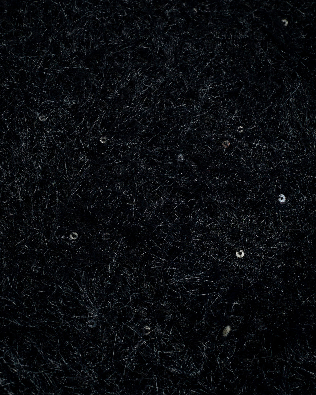 ♥GLITTER SHAGGY LINE RIB KNIT