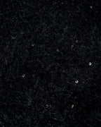 ♥GLITTER SHAGGY LINE RIB KNIT