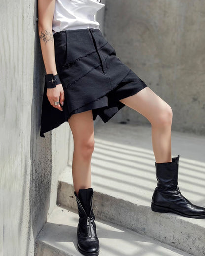 ♥ASYMMETRY LAYERED SHORTS