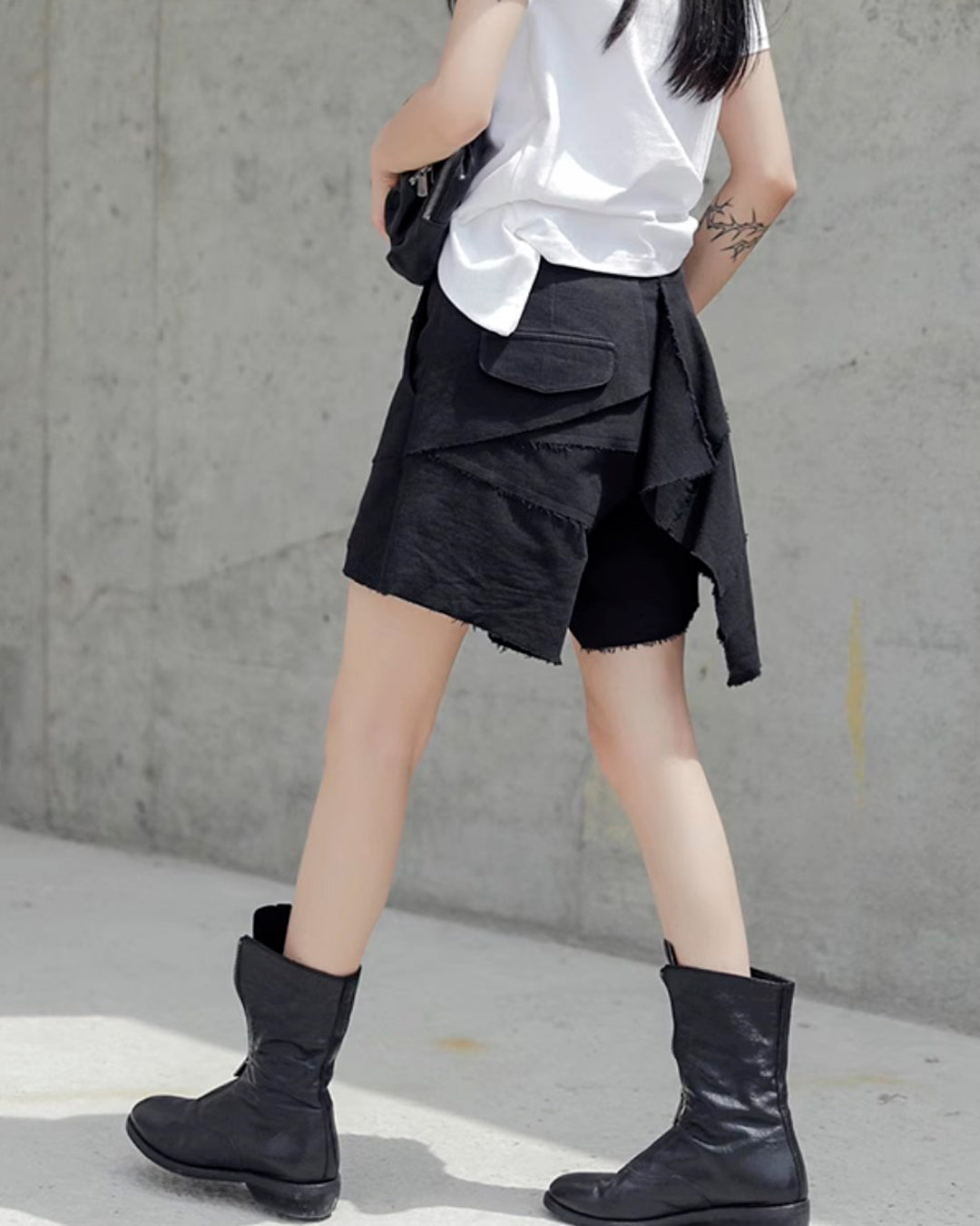 ♥ASYMMETRY LAYERED SHORTS