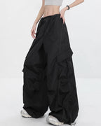 ♥ULTRA WIDE NYLON CARGO PANTS