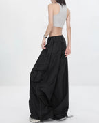 ♥ULTRA WIDE NYLON CARGO PANTS