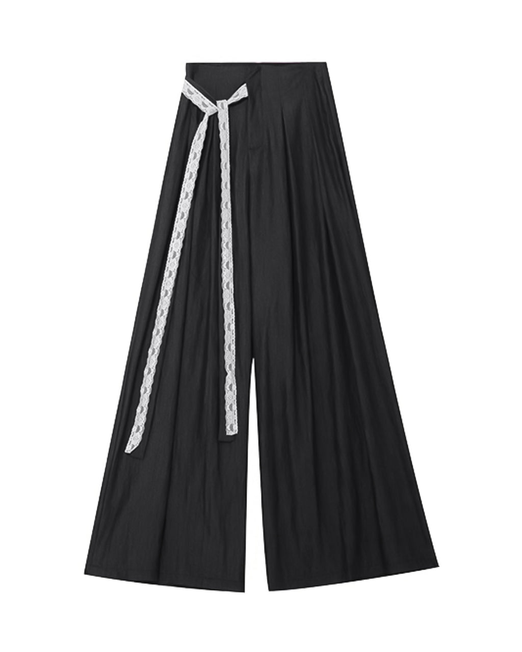 ♥LACE TIE WIDE PANTS