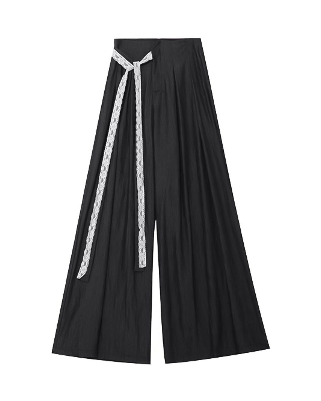 ♥LACE TIE WIDE PANTS