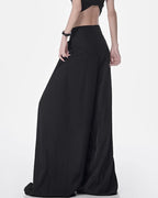 ♥LACE TIE WIDE PANTS