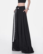 ♥LACE TIE WIDE PANTS