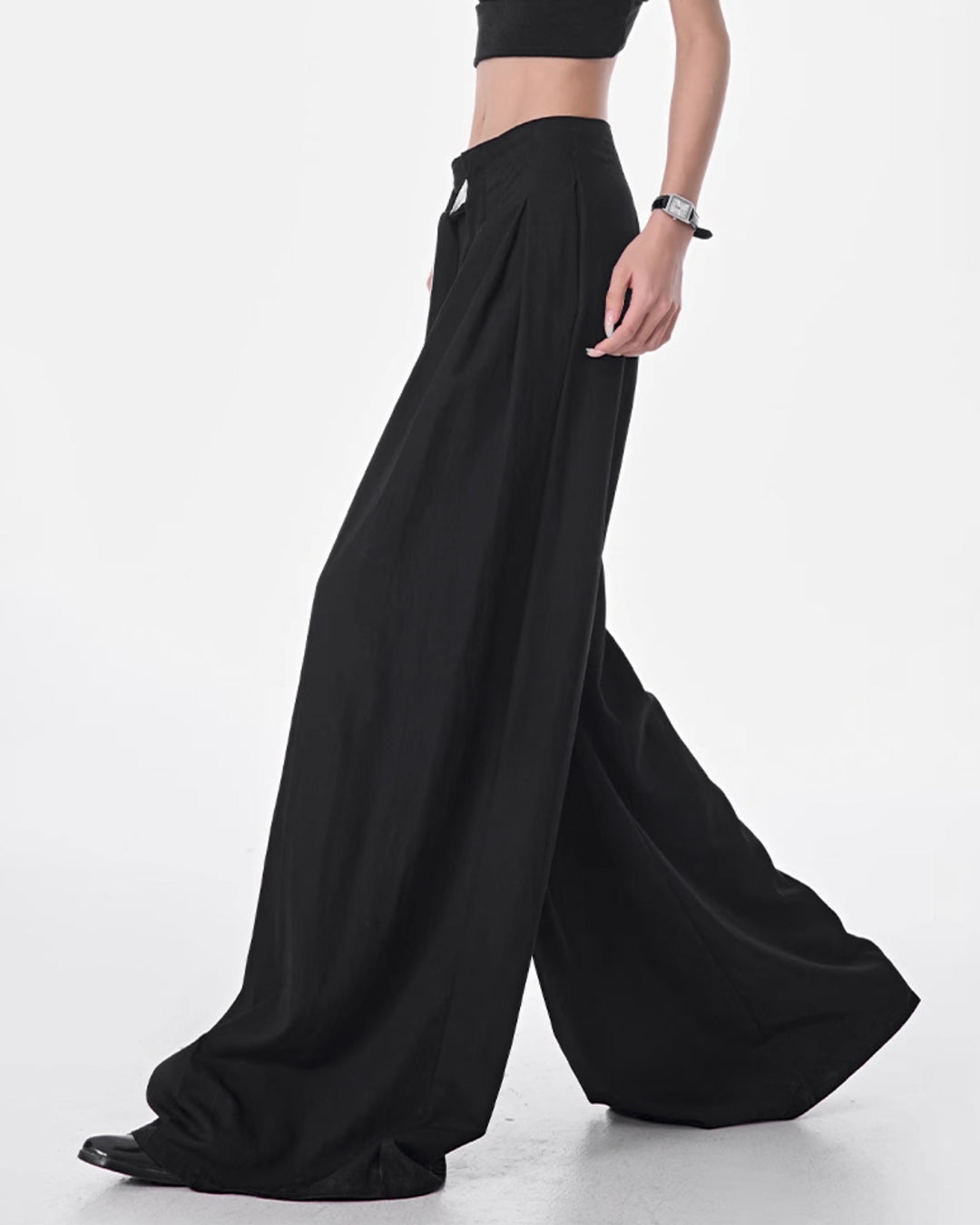 ♥LACE TIE WIDE PANTS