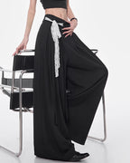 ♥LACE TIE WIDE PANTS