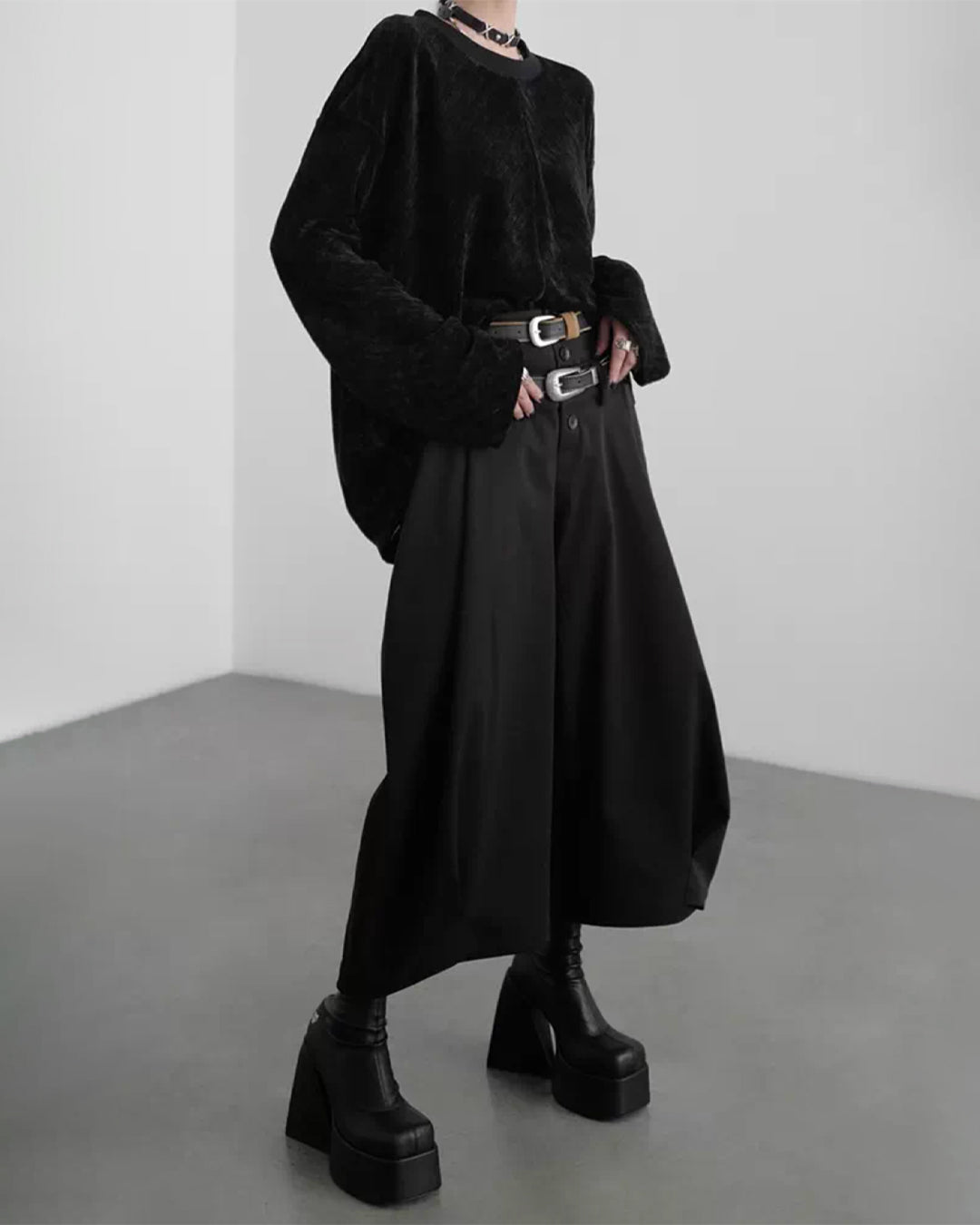 ♥DOUBLE WAIST LAYERED BALLOON PANTS