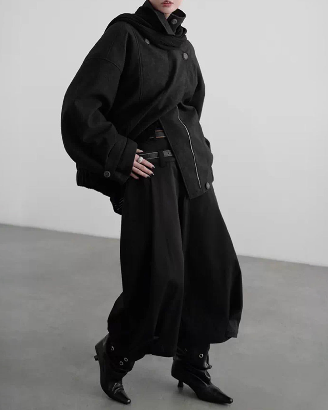 ♥DOUBLE WAIST LAYERED BALLOON PANTS