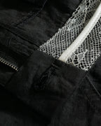 ♥DOUBLE WAIST WIDE CARGO PANTS