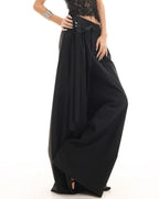 ♥TUCKED WIDE LEG TIE PANTS