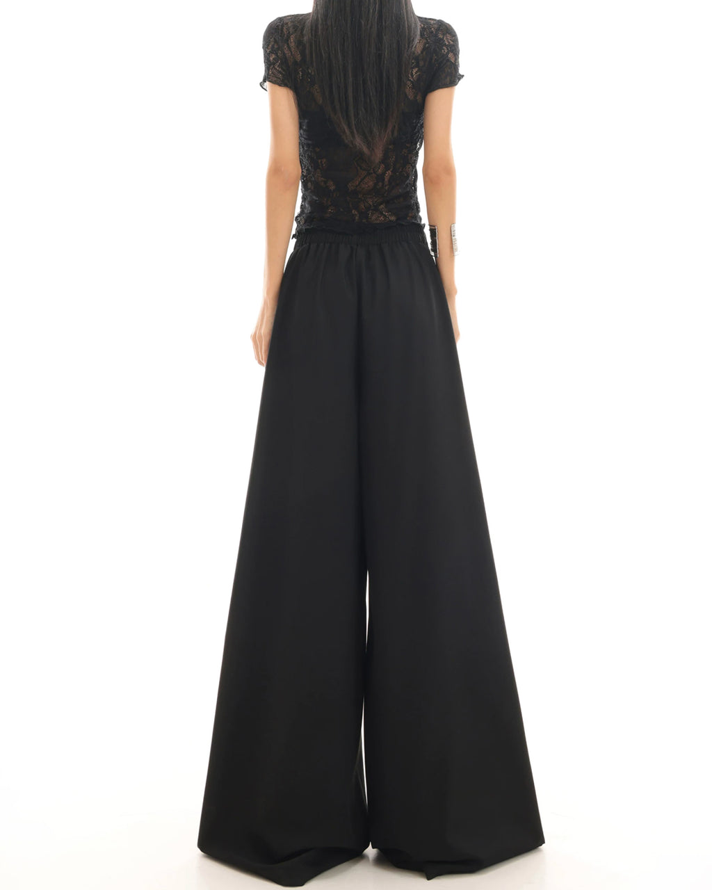 ♥TUCKED WIDE LEG TIE PANTS