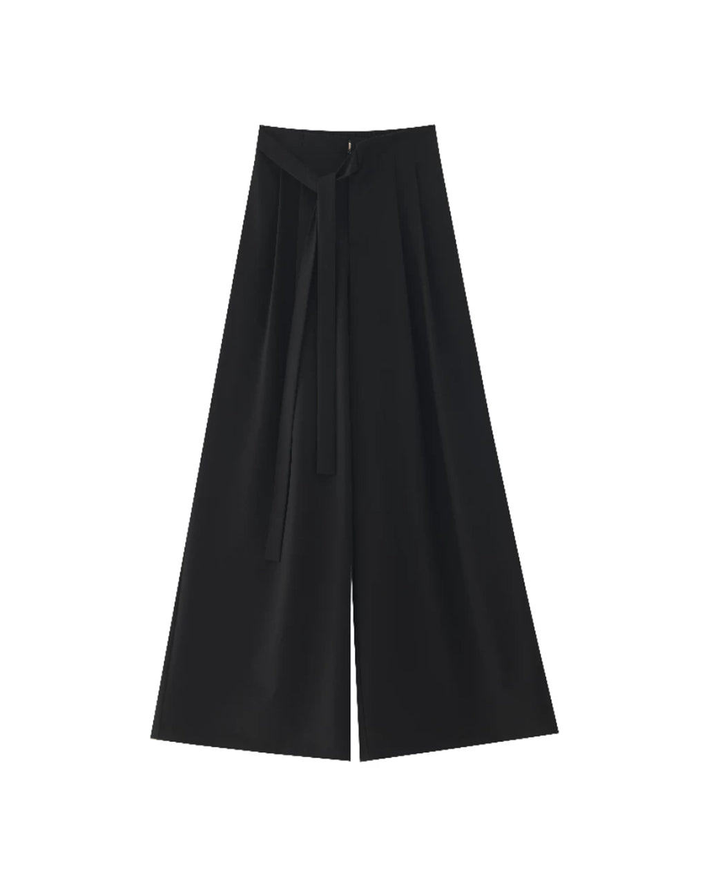 ♥TUCKED WIDE LEG TIE PANTS