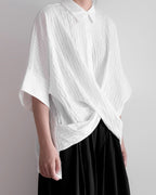 ♥CROSS HEM SHIRT
