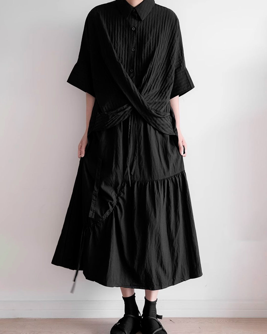 ♥CROSS HEM SHIRT