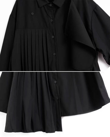 ♥LEFT FLAP PANEL SHIRT