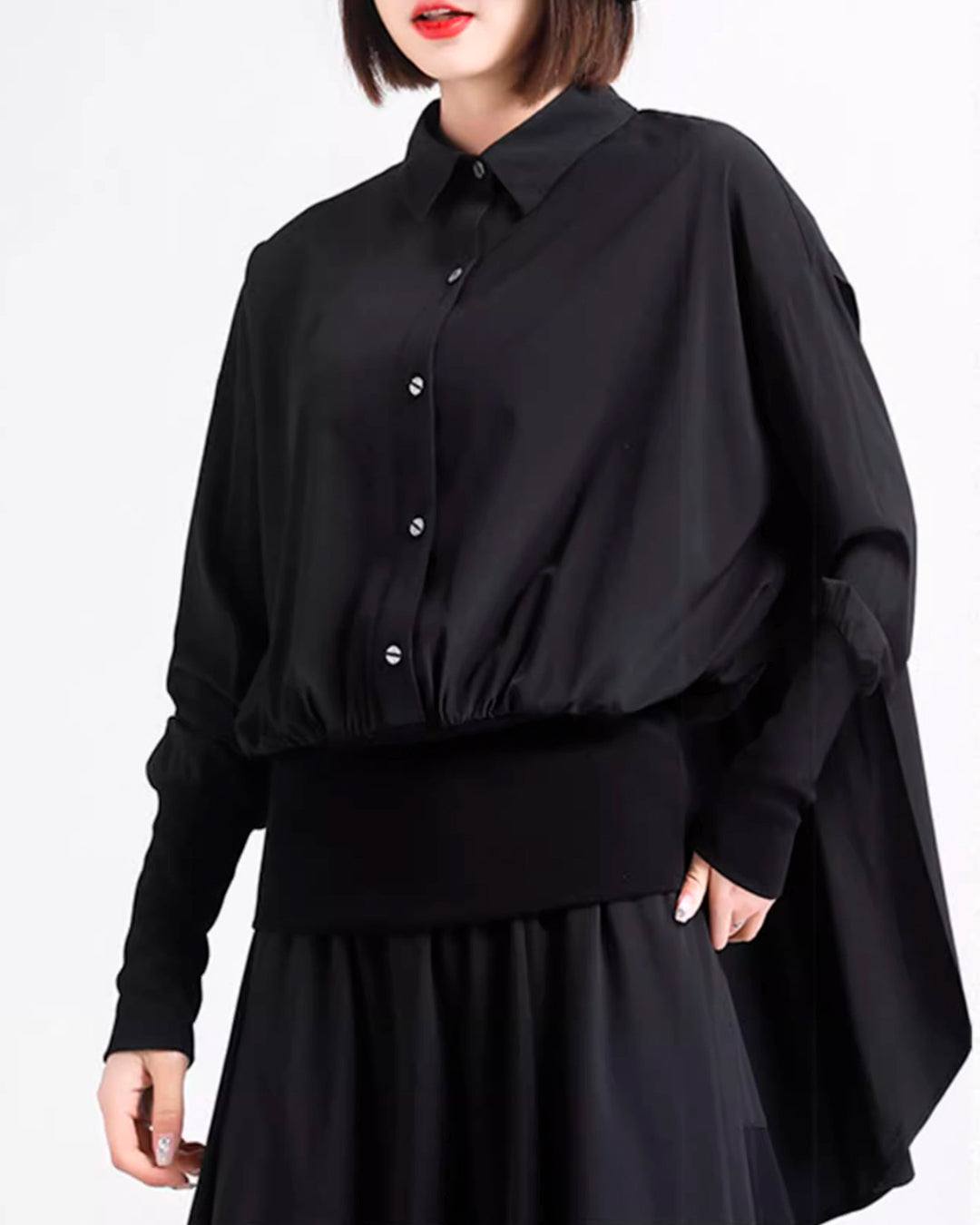 ♥CROW CAPE SHIRT