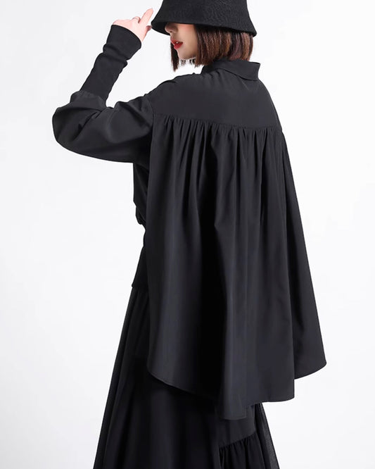 ♥CROW CAPE SHIRT