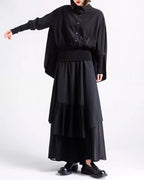 ♥CROW CAPE SHIRT