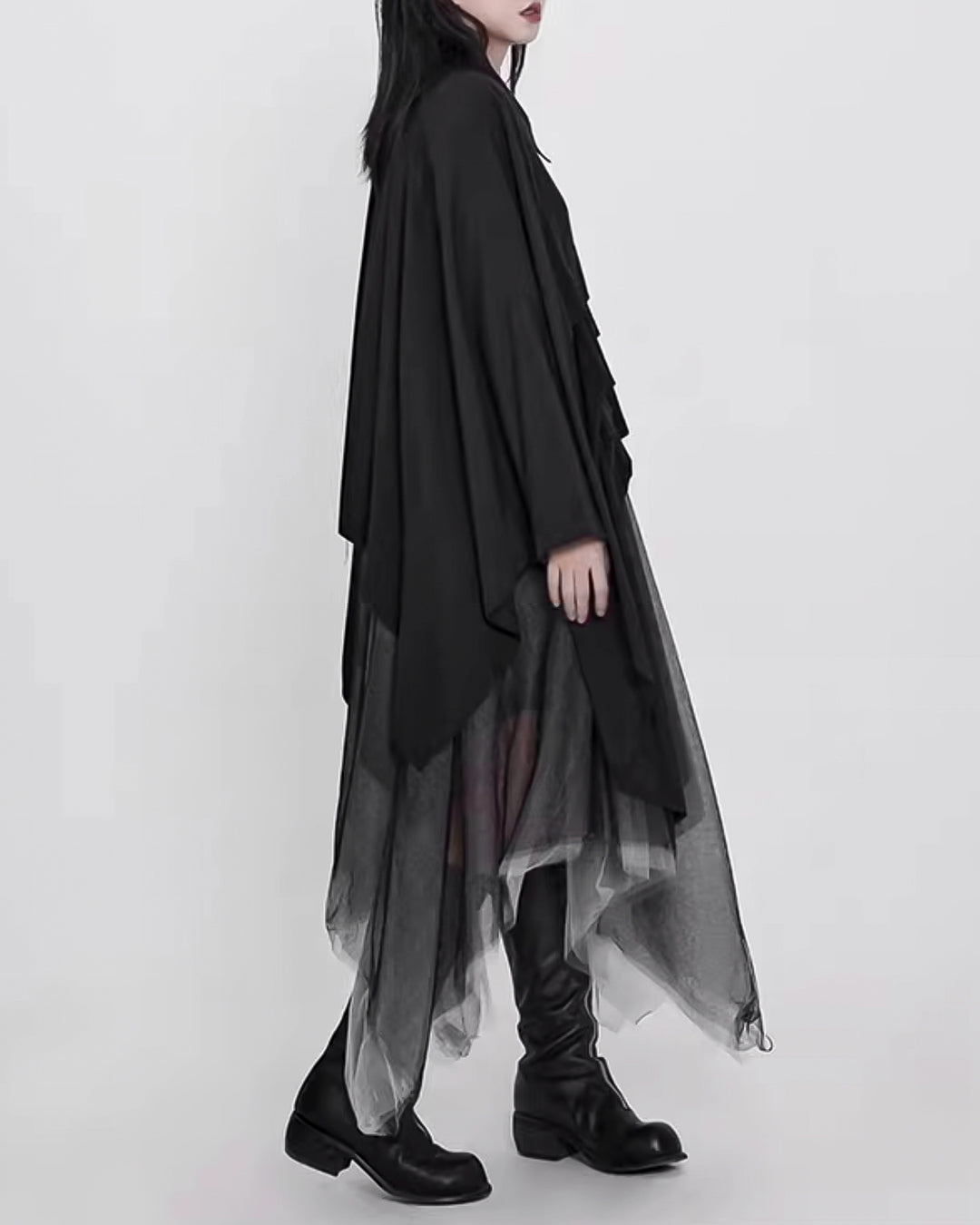 ♥MIDNIGHT WING CAPE SHIRT