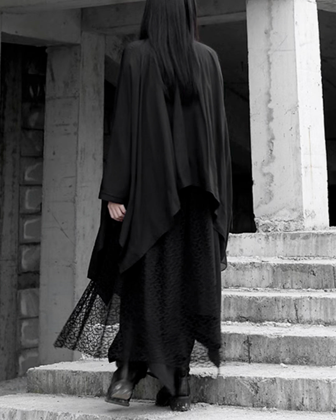 ♥MIDNIGHT WING CAPE SHIRT