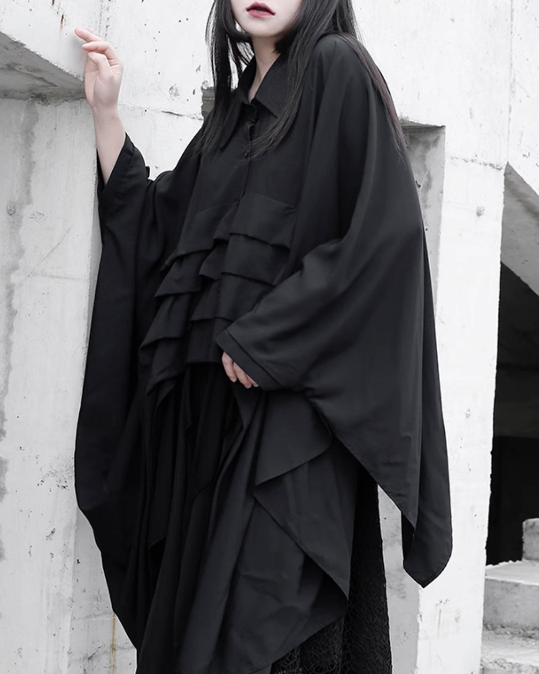 ♥MIDNIGHT WING CAPE SHIRT