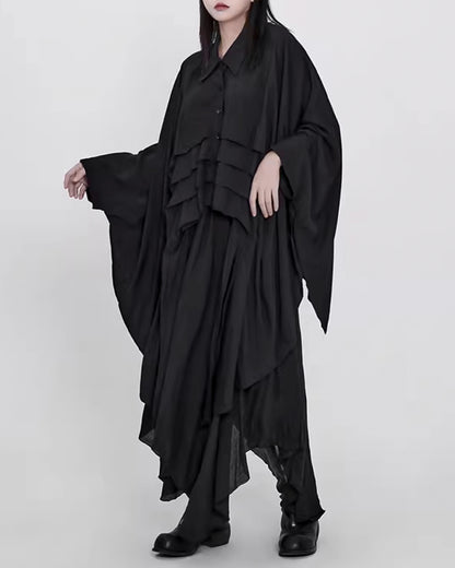 ♥MIDNIGHT WING CAPE SHIRT